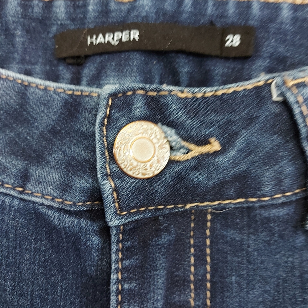 Harper High Rise Step hem crop jeans - Picture 5 of 9